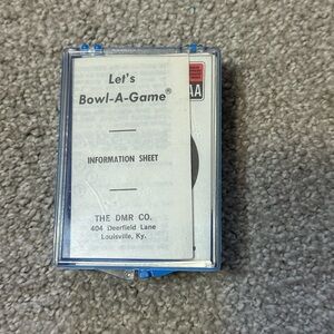 Let's Bowl-A-Game Vintage Card Game
